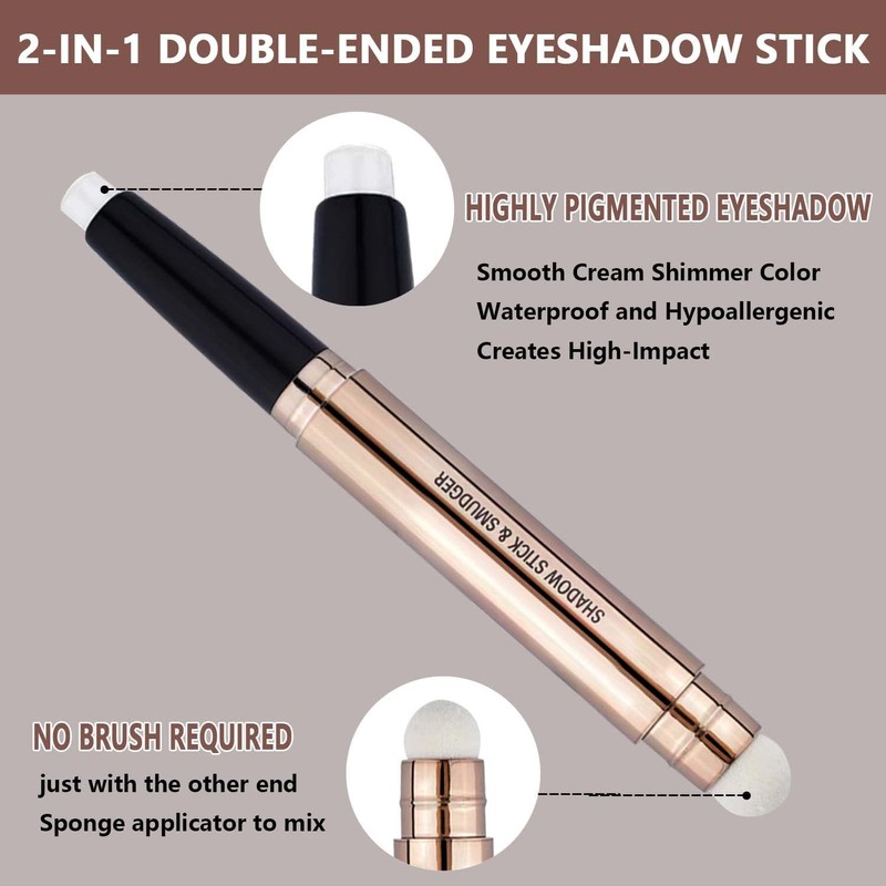 Metiplou White Eyeshadow Stick eyeliner pencil Eye Makeup Cream Shimmer