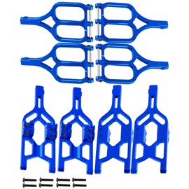 RCMYou RC Suspension Arms Upgrades Part for 1/10 T-Maxx/E-Maxx,Aluminum Front Rear A Arms A-Arms Hops up,#5131R/#5132R,Navy Blue