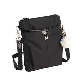 Kanana Project No. 17941 Sheri Shoulder Bag, Lightweight, Removable Shoulder Belt, Black, Free size