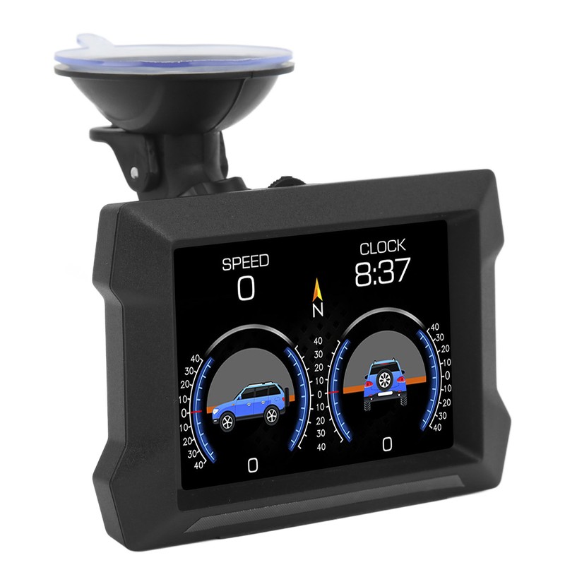 Universal Car HUD OBD2 GPS Gauge Display with Slope Meter