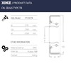 XIKE 4 sellos de grasa para rueda de remolque de