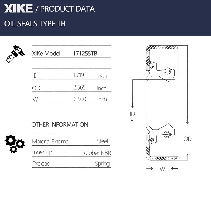 XIKE 4 sellos de grasa para rueda de remolque de