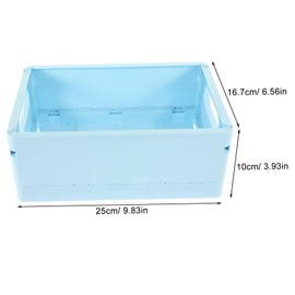 STOBAZA 4Pcs Stackable Storage Box for Home Sundries Collapsible Organizer for Desk Multi Color Crate for DIY Convenient Desktop Storage for Clutter Management