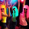 Suncalla 8 Pack Neon Foil Tinsel Wigs Glow in The