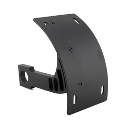 Motorcycle 1" Axle Hole License Number Holder Plate Side Mount Curved Vertical Frame for Motorcycle Bike License Plate Mount Tag Bracket