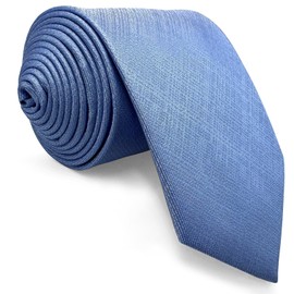 Shlax & Wing Solid Men's Long Business Necktie for Gentlemen - Silk Washable - Set of 14, 15