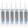 6 Pcs of White Structural Sealant 10-oz 6 Tubes Miami