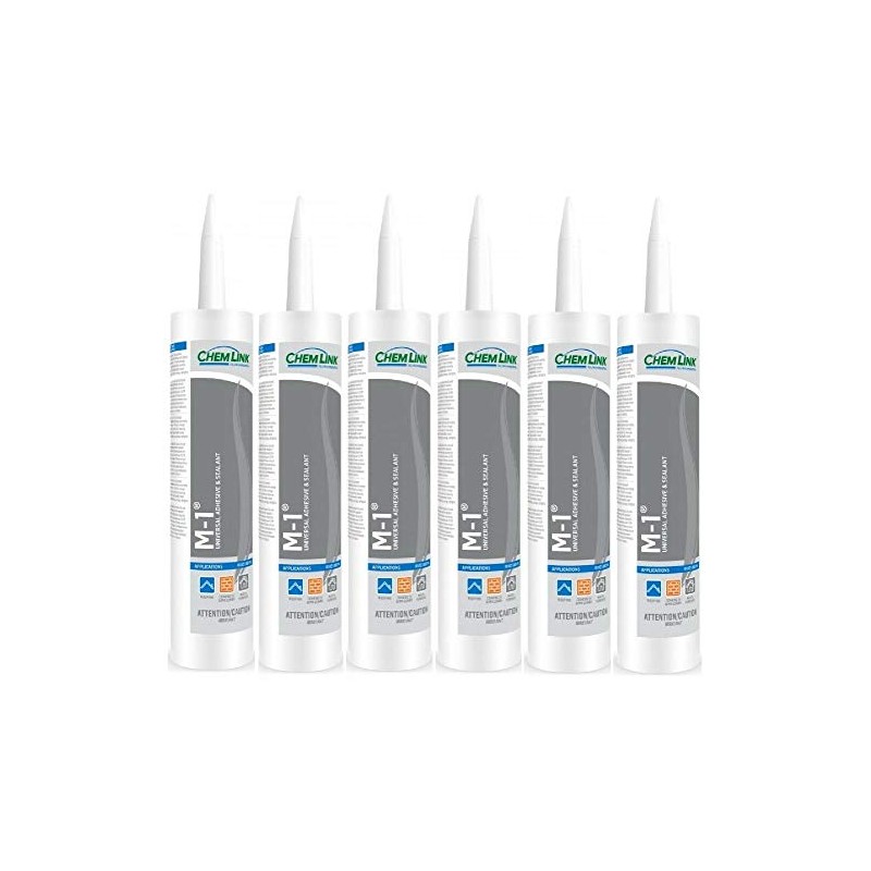 6 Pcs of White Structural Sealant 10-oz 6 Tubes Miami