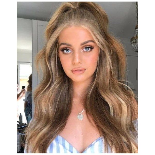 Ponytail Extension, 18 Inch Long Wavy Wrap Around Ponytail for