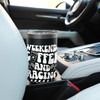 Weekends Coffee Car Racing Day Race Day Checkered Flag Stainless