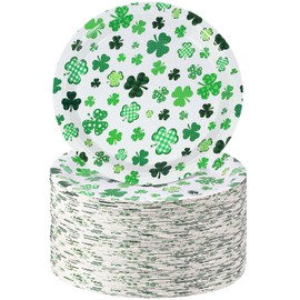 Hushee 200 Pieces 9 Inch Sage Green Paper Plates Eucalyptus Disposable Dinner Plates Greenery Leaves Paper Plates Decorative Tableware for Baby Shower Bridal Shower Wedding Birthday Party Supplies