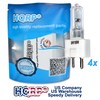 HQRP 4-Pack Halogen Bulb 24V 150W GY9.5 Compatible with Ushio