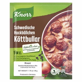 Knorr Fix swedisch meatballs (Schwedische Hackbällchen Köttbullar) (Pack of 4)