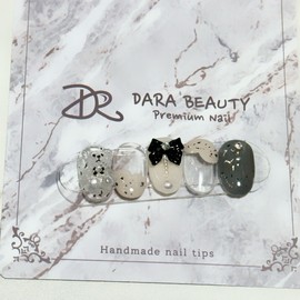 Dara Beauty November Art of the MonthRibbon Bear Nail❣ - Nail Glue / 다라뷰티 11월 이달의아트리본 곰돌이네일❣ - 네일글루