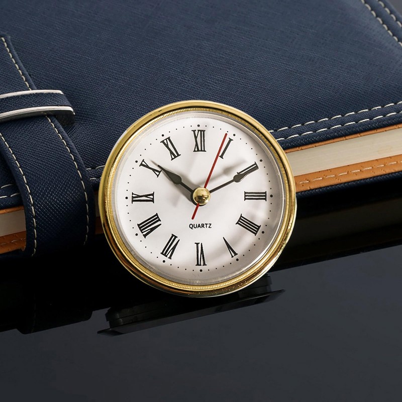 Shuade 65mm Clock Insert with Roman Numeral Quartzs Movement Gold