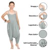 janisramone Girls Kids New Thin Strappy Strappy Plain Cami Jumpsuit