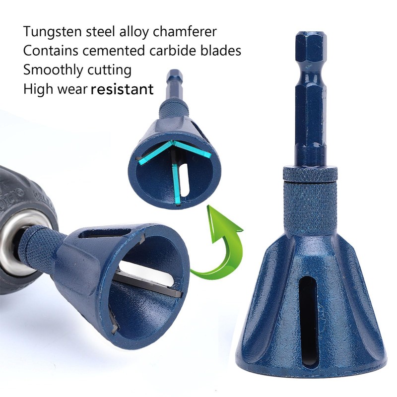 Deburring External Chamfer Tool with Tungsten Steel Blade, Deburring Chamfering