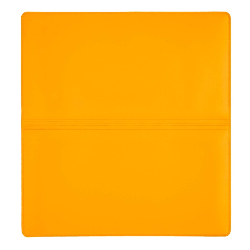 Sunburst Orange Vinyl Checkbook Cover, Top Tear Personal Vinyl Checkbook