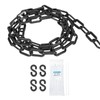 sourcing map Plastic Chain 20 FT/6.1 M, Safety Chain Black