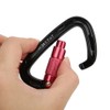 7075 Aviation Aluminum Master Lock Carabiner D Ring Safety Buckle