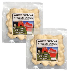 Wisconsin Cheese Company - 100% Wisconsin White Cheddar Cheese Curds 10 oz. (Pack of 2)