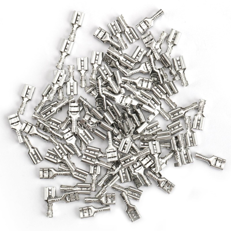 Heschen female spade quick splice crimp terminals 4.8mm crimp connector