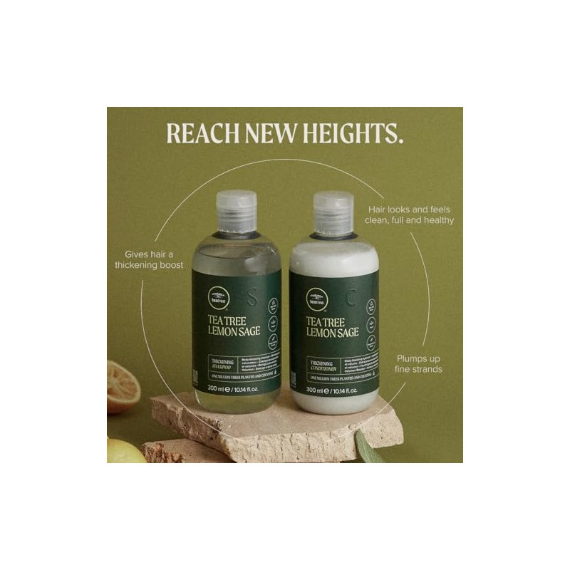 Tea Tree Lemon Sage Thickening Shampoo, 10.14 Fl Oz