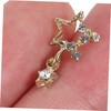 WOONEKY Elegant Nail Charms Decor 30pcs Star Shaped Rhinestone Charms