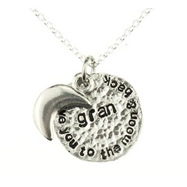 Gran Gift I Love You To The Moon And Back Necklace - A Lovely Gift Idea For Gran for Birthday, Christmas & Mothers Day