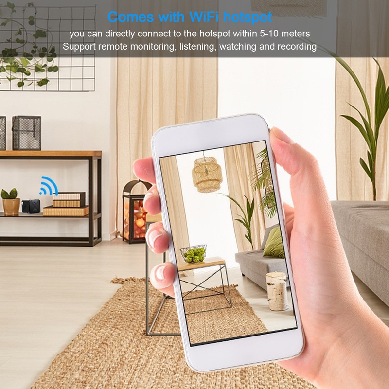 4K WiFi Camera 170° Night Vision Motion Detection Remote Monitor