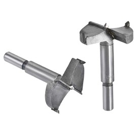 Boxonly 2Pcs Woodworking Hole Opener Drill Bit 48mm+50mm Forstner Drill Bits Tungsten Carbide Wood Hole Saw Hinge Drilling Boring Bit Cutter