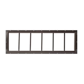 Shed Window 10x35 - Fixed Design with Tempered Glass (Brown)