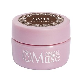 PREANFA PREGEL Muse Color Gel Clear Brown 211 0.1 oz (3 g) Gel Nail