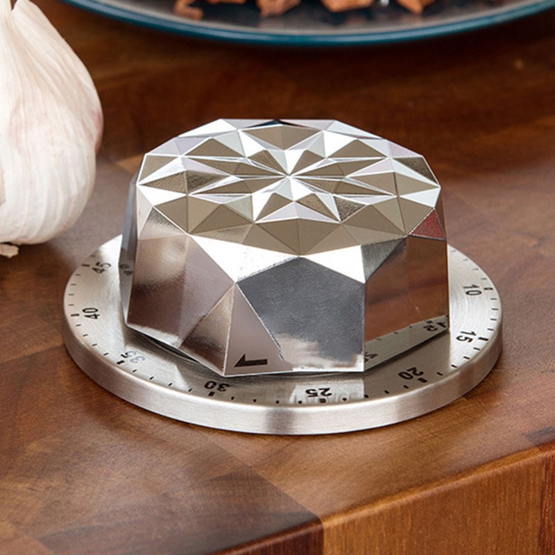 Mechanical Timer Magnetic 60 Minutes Stainless Steel Base ABS 72dB