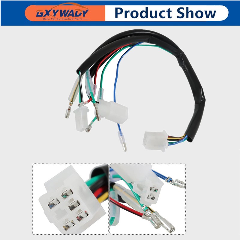 GXYWADY Motorcycle Wiring Harness CDI Ignition Coil Magneto Stator Replacement