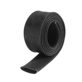 HEROFFIX Fiberglass Heat Wire Shield Sleeve Heat High Temp Shield Adjustable Heat Shield 3.2ft 20mm 3/4" Black for Car Wire Protection Replace Parts