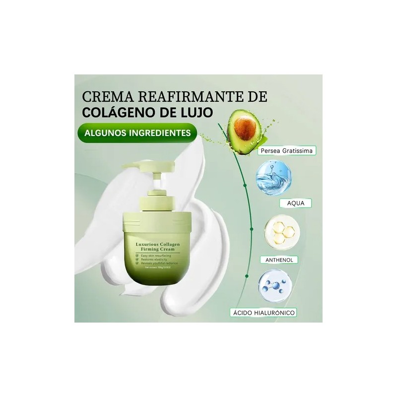 Crema Reafirmante Con Colágeno Con Ingredientes Naturales