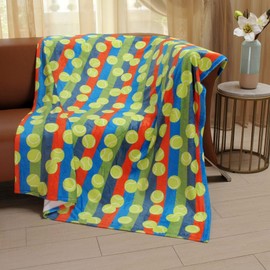 Passion for Tennis Collection (56”x60” Throw Blanket-Striped)