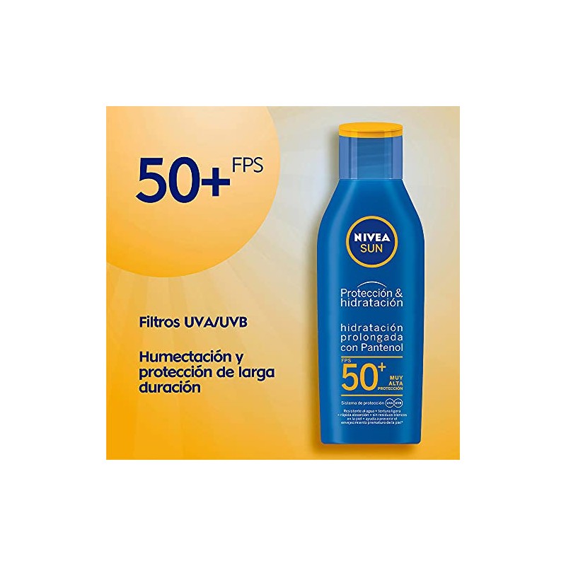Nivea Sun Protector Solar Loción Fps 50 Protect Refresh, 200ml