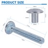 Fuoequl Trailer Hasp Bolt Kit for Trailer Cam Action Hasp
