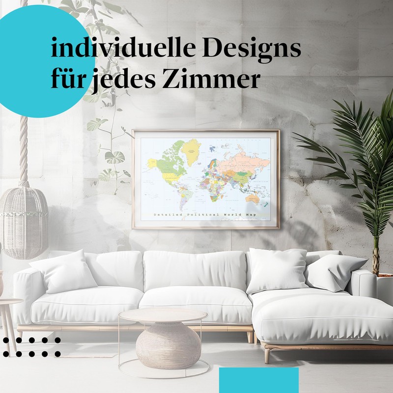 Postereck - 0556 - High Quality World Map Poster |
