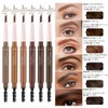 Korean Cosmetics Ultra Fine Eyebrow Pencil, Waterproof, Sweat Proof, Screw
