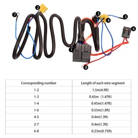 HUIQIAODS H4 Headlight Bulb Ceramic Relay Wiring Harness Socket Cable Set (H4 9003 HB2)