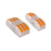 Aiqeer 30 Pcs SPL-2/SPL-3 Lever-Nut Wire Connectors Set, Transparent Conductor