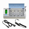 Battery Charger for C D AA AAA 9V Ni-MH Ni-CD