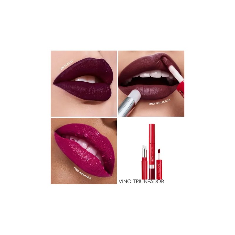 Labial Dúo Tattoo Indeleble Esika Colorfix (set 3 Labiales)