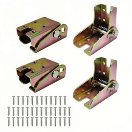 HOLADAWN 4 Pack Heavy Duty Folding Table Leg Brackets, Self Locking 90° Hinge for Workbench, Bed, Foldable Table