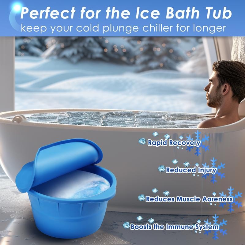 IPOW 2Pack Extra Large Ice Block Molds,16LBS Reusable Giant Ice