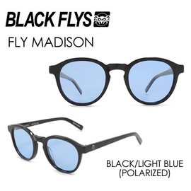 blackflys, burakkuhuraizu, Sunglasses, Polarized lens ● Fly Madison Fly Madison Blk/Lt Blue (Polarized) BF – 12825 – 03 