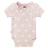 Kushies Baby Girls Bodysuit Short Sleeves, Light Pink Print, 1